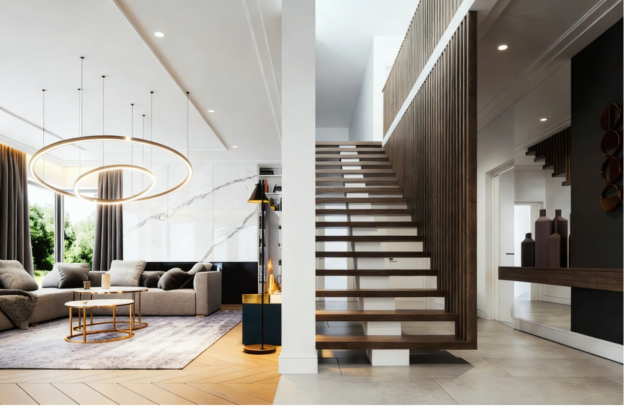 MDF panelling stairs