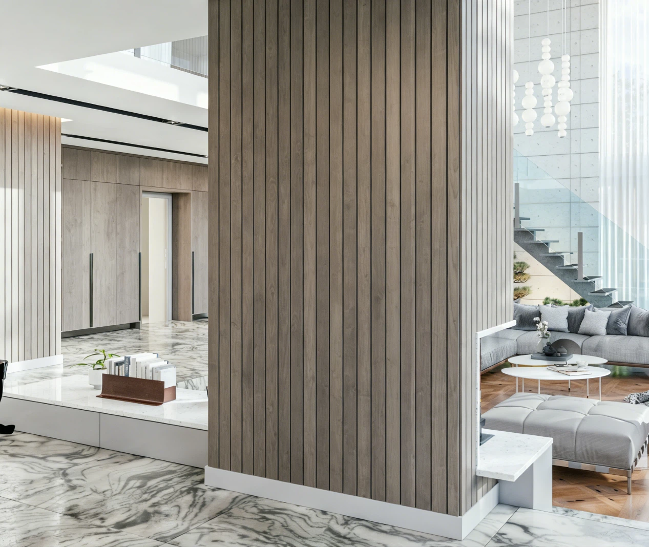 Decorative effect of WPC Cladding