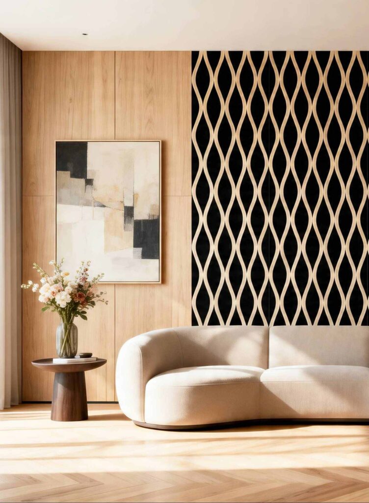 ألواح جدارية صوتية من شرائح MDF