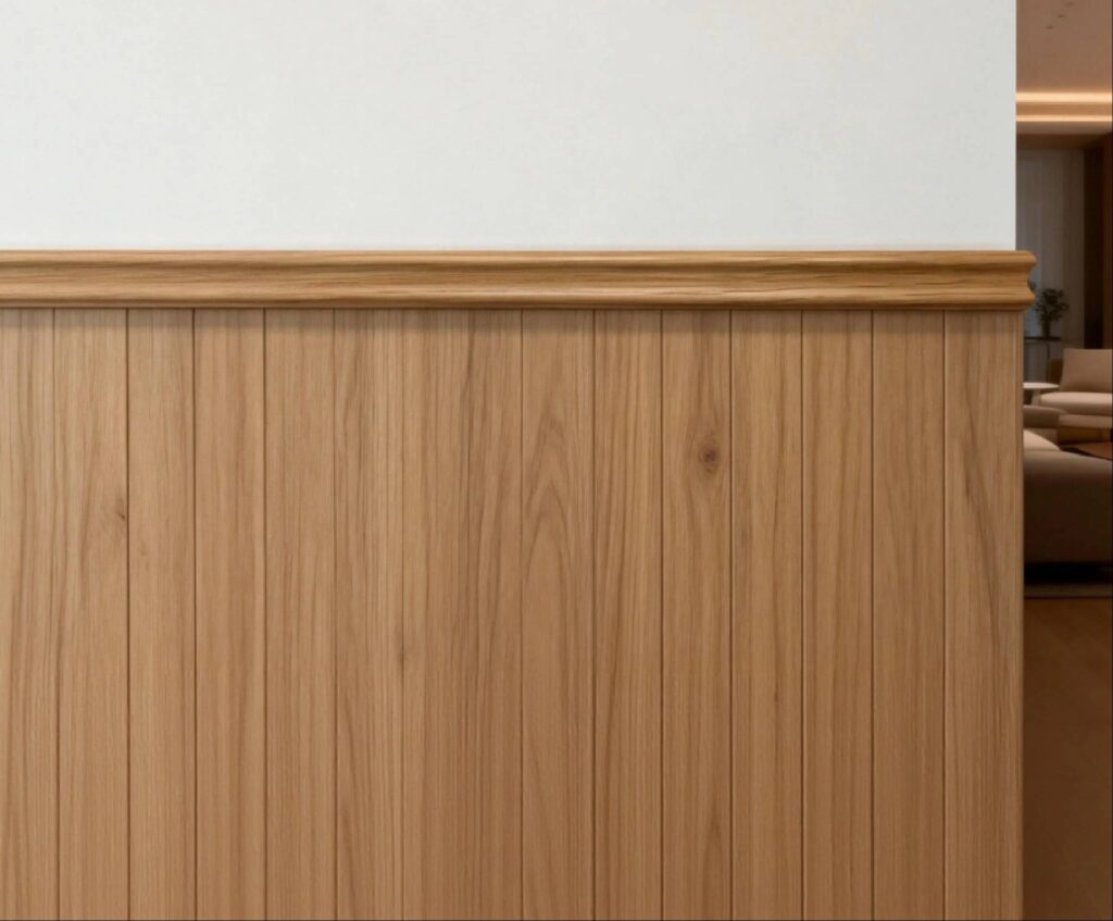 Paneles de pared de rejilla revestidos de papel MDF de alta calidad