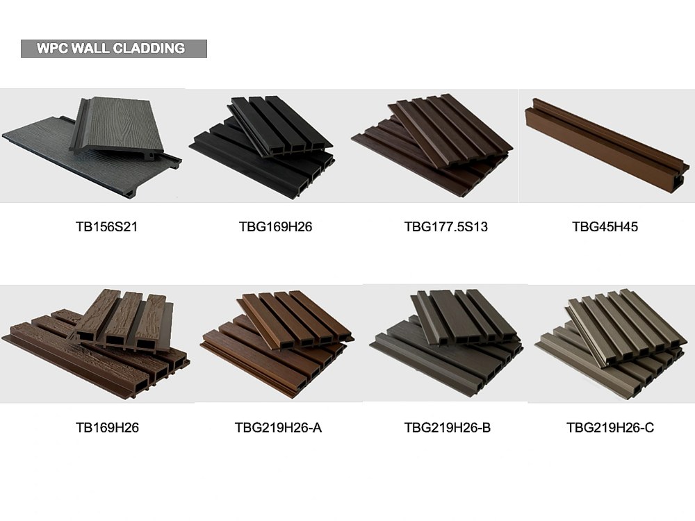 WPC Wall Cladding Profile Options