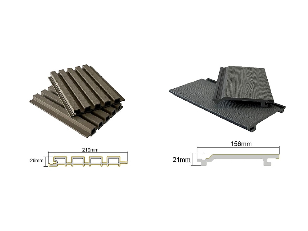 WPC Wall Cladding Profile Size Comparison