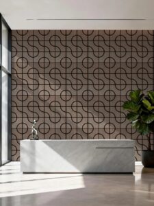 MDF Acoustic Panel Installation for a Balanced Geometric Feature Wall